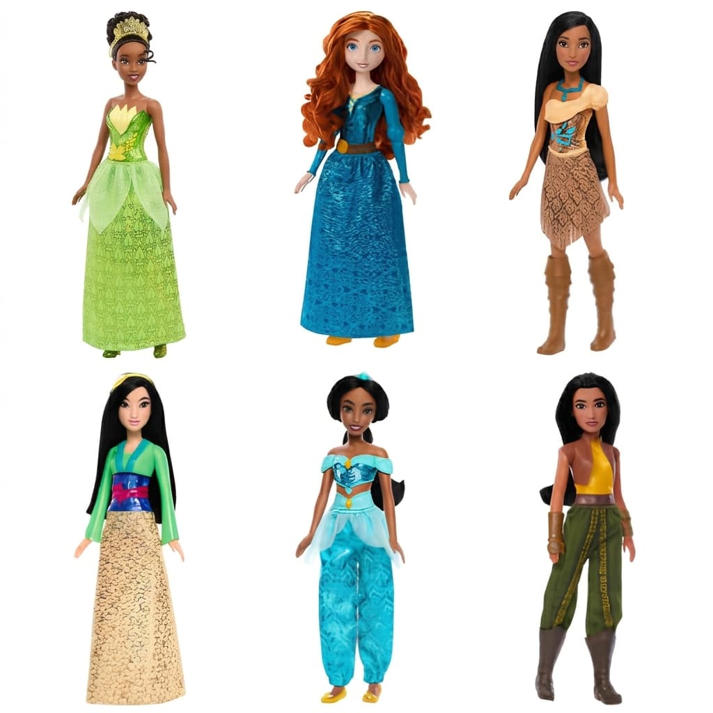 Bonecas Disney Princess Saia Cintilante 30 cm Mattel Princesas - Vários Modelos