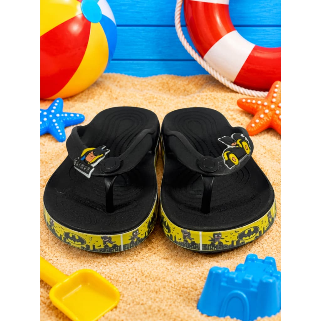 Chinelo Infantil Batman Sapato Leve e Confortável Sandália Passeio Diversão
