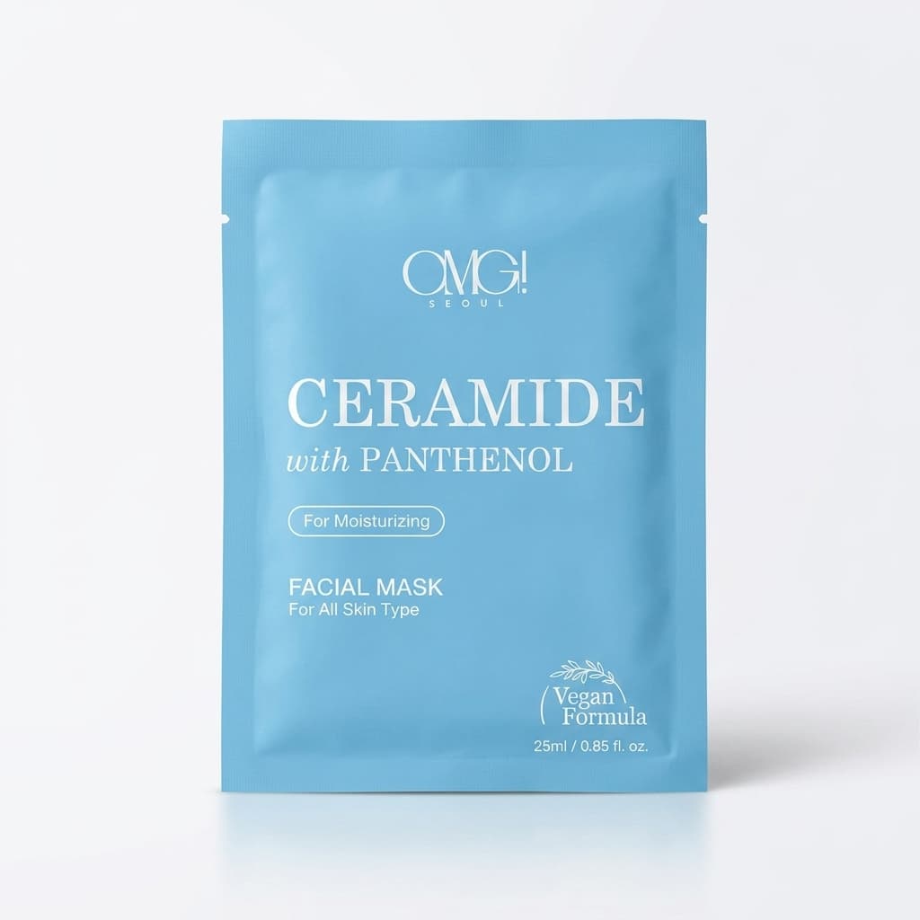 # Máscara Facial OMG! Seoul Ceramide com Pantenol 25ml – Hidratação e Nutrição  **Descrição do Produto**  Dê à sua pele