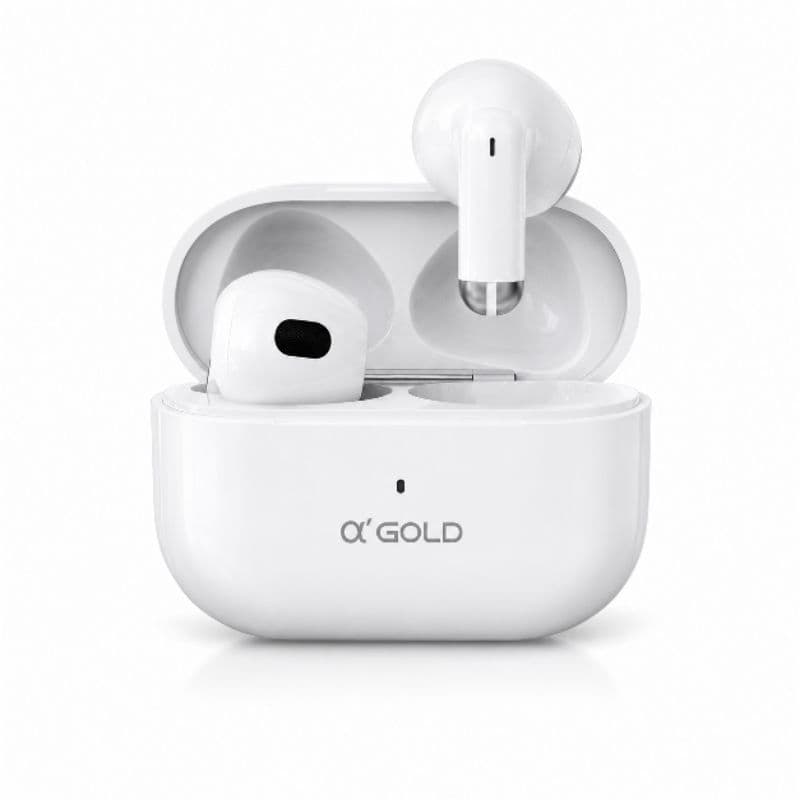 Fone de Ouvido Bluetooth Sem Fio α’GOLD FN-BA28 com Case de Carregamento