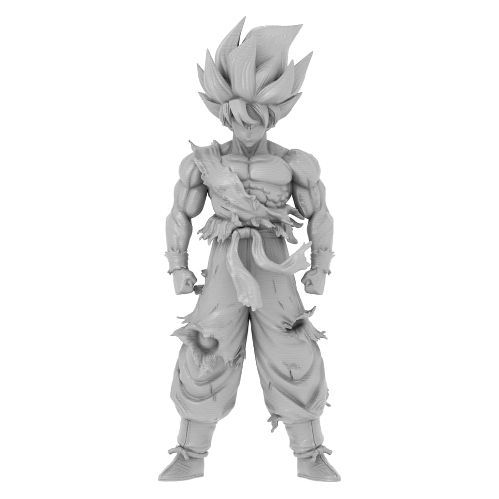 Action Figure Goku Super Saiyajin 2 Dragon Ball Cor Única - Boneco Colecionável Goku Super Saiyajin 2 de Dragon Ball