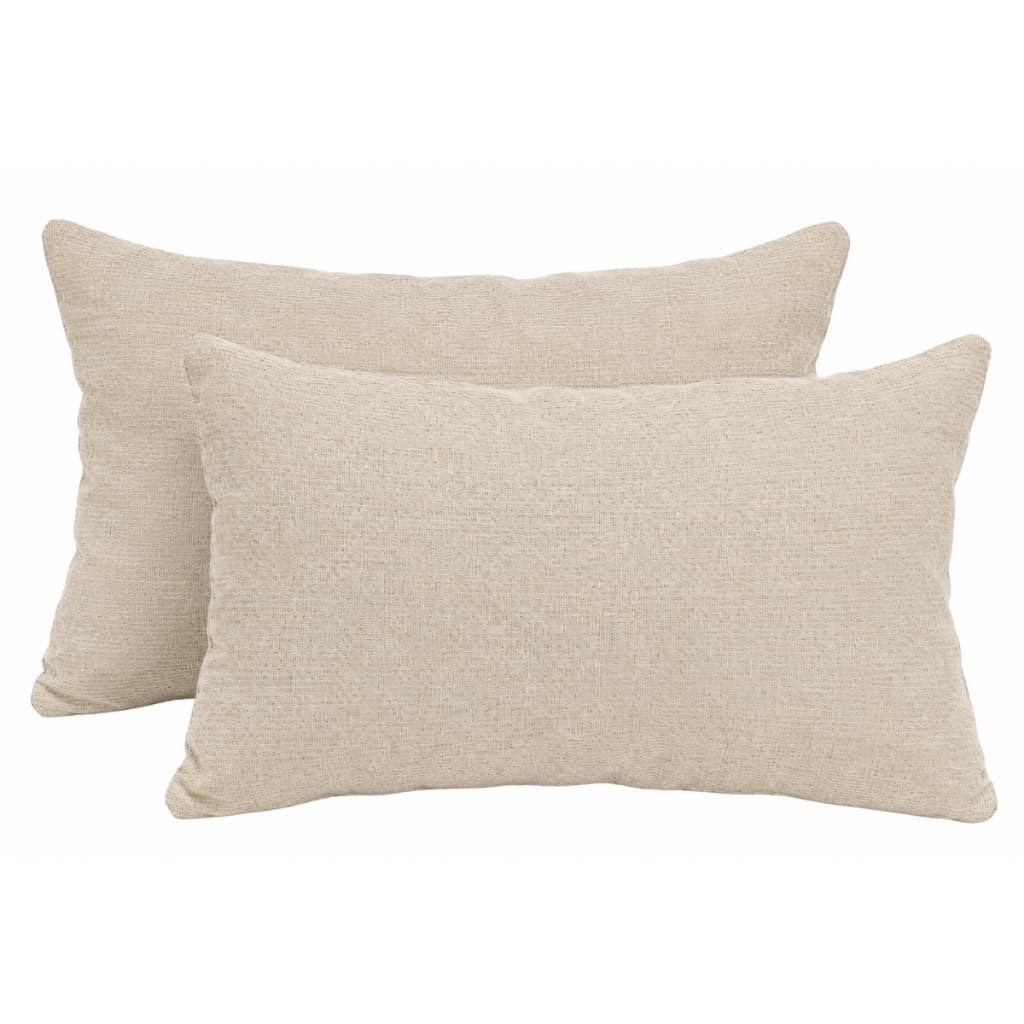 Kit 2 almofadas baguete 50x28cm retangular cheia luxo decorativo Sala Quarto