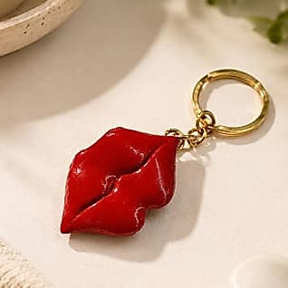kit 2 Chaveiros De Boca Abridor De Lata Latinha Vermelho Chaveiro de Lábios Proteja suas Unhas
