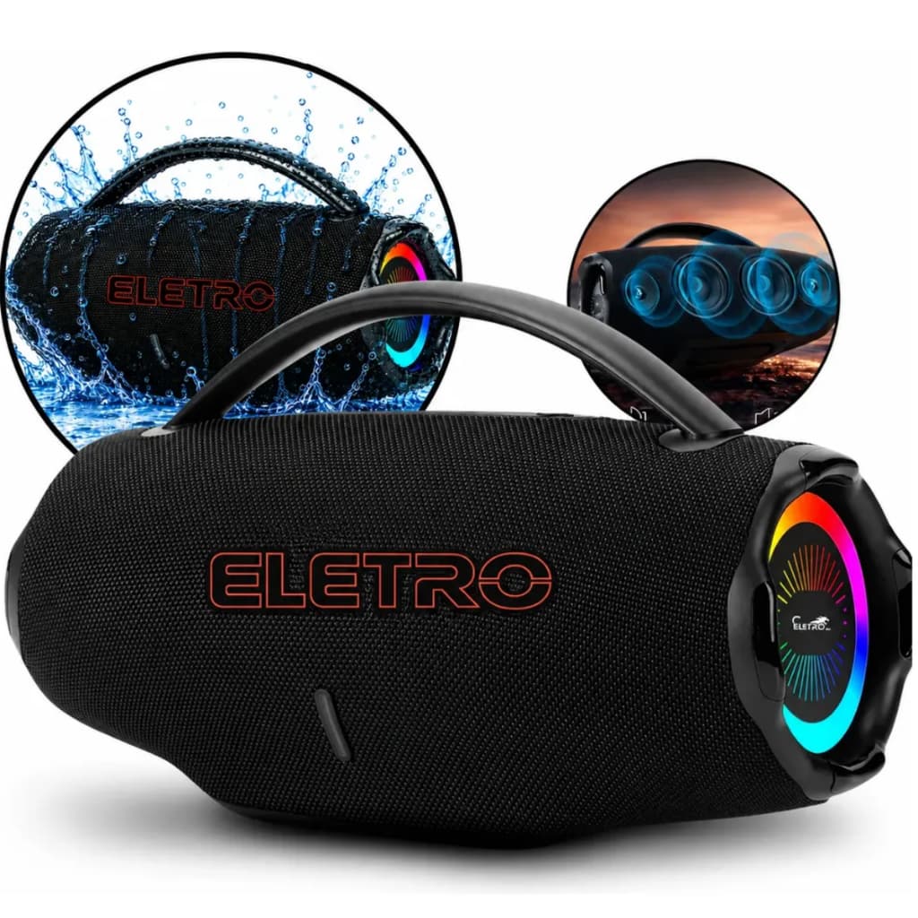 Caixa De Som Bluetooth 500w Graves Potentes Bass Boost Alto Com Alça de ombro Caixa Subwoofer Portatil Tws Alta Potencia