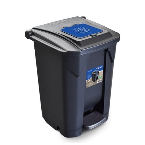 Lixeira 60 Litros Com Pedal e Tampa Click Lixeira Reciclavel Com Rodinhas Multiuso