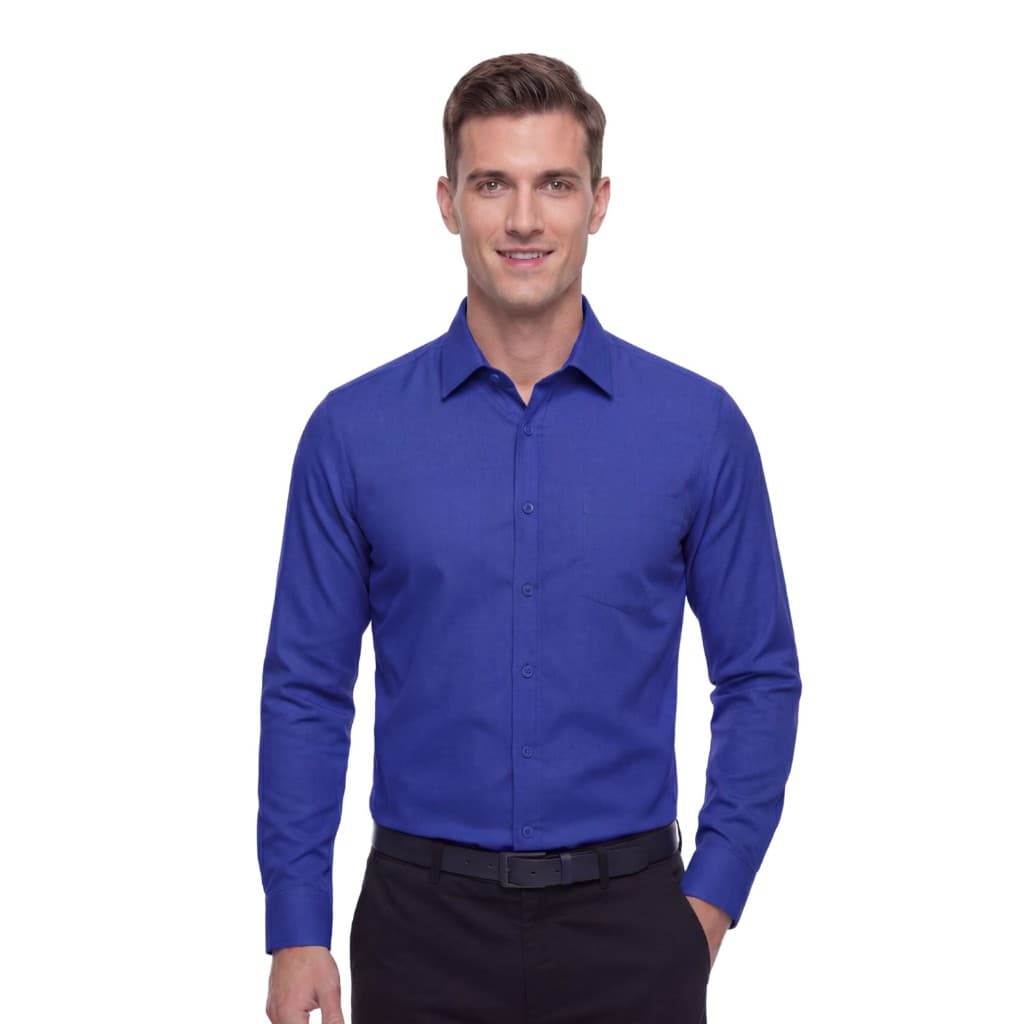 Camisa Social Masculina Branca Bolso Premium Elastano Camisa Masculina Social Manga Longa Não Amassa Não Molha