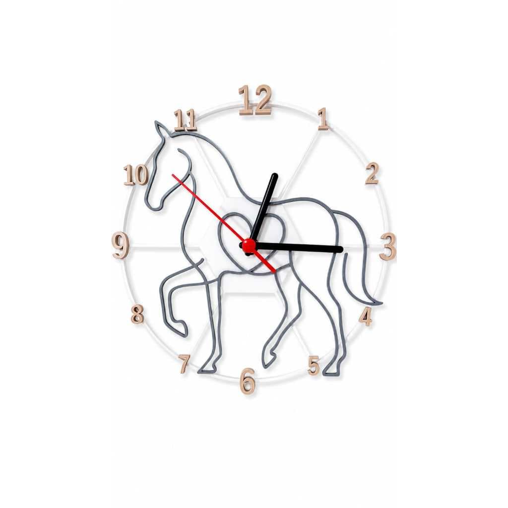 RELÓGIO DECORATIVO CAVALO 3D – CHARME E PERSONALIDADE PARA SEU AMBIENTE