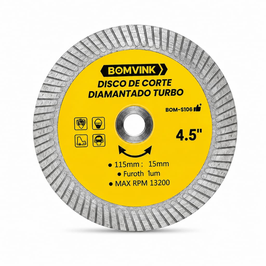 Disco Porcelanato Diamantado Ultrafino 1un 2un e 3un Turbo Fino Slim 1,2mm