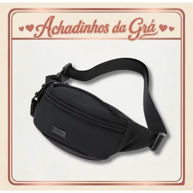 MOSSDOOM Pochete Feminina Tecido Premium Original l Modelo Klassy Pochete Luxo Academia Treino Viagem Casual Leve