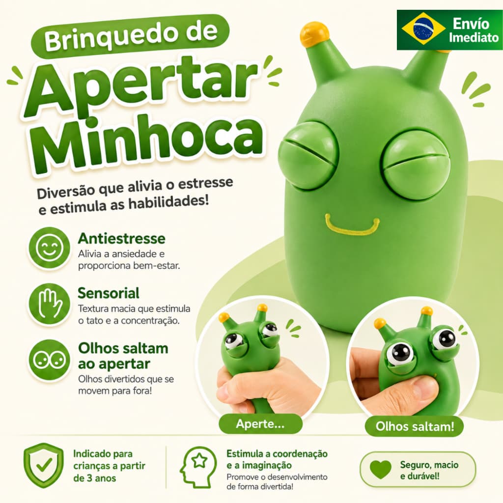 Aliviador De Estresse De Escritório Antistress Brinquedo Anti-Stress Toy Novidade Olho De Apertar Engraçado