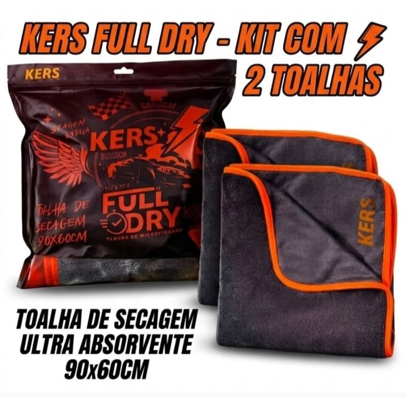 kit 2 toalhas de Microfibra Kers twist Original