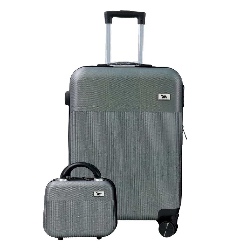 Kit Mala De Viagem Despacho e Frasqueira 12 e 24 Polegadas ABS 23kg Cadeado Segredo Rodas Silicone 360 Padrão ANAC M1-M6