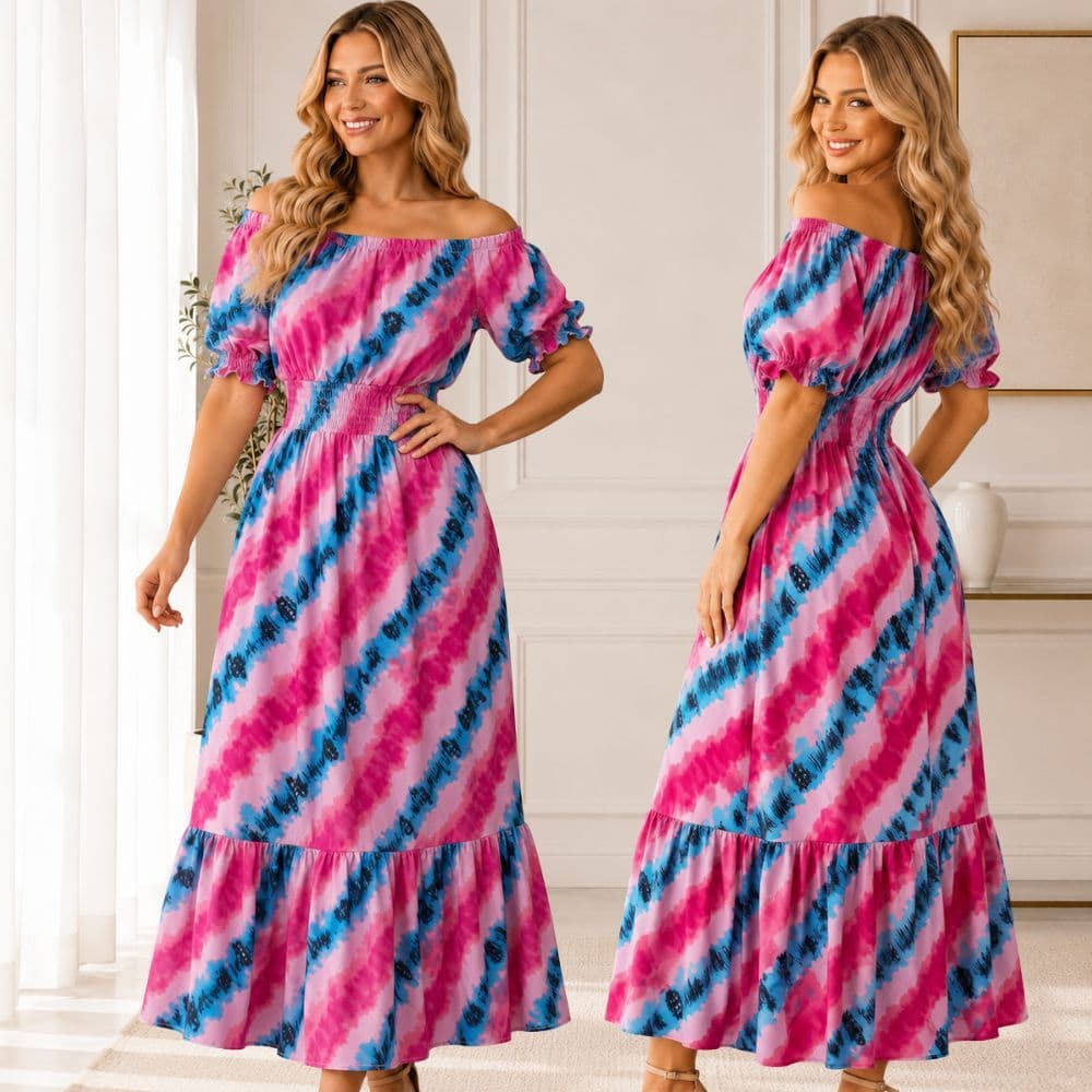 Vestido Longo Estampado Ciganinha Soltinho Moda Confortável Veste Do 38 ao 42