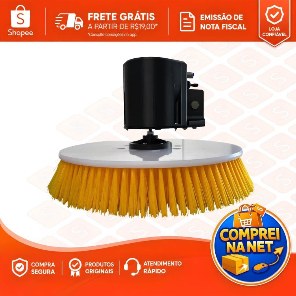 Limpador Elétrico Limpeza Fotovoltaica De Painel Placa Solar Escova Vassoura Giratória Automática Lavar Placas Solares