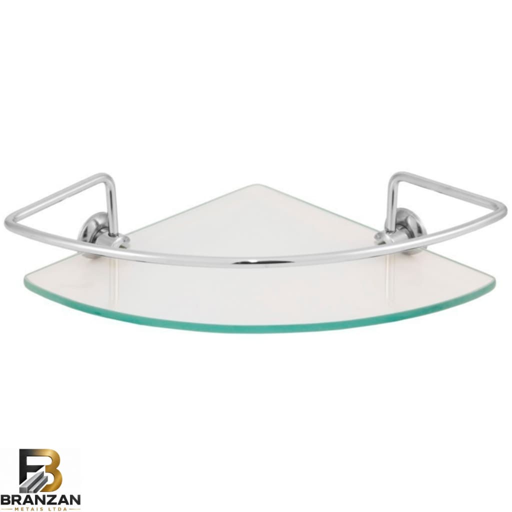 Suporte De Banheiro Shampoo Canto Vidro 6mm Porta Shampoo