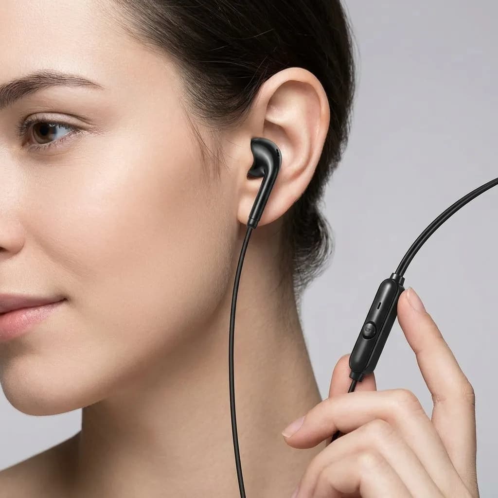 Fone de Ouvido com Microfone e Cabo 1,2 m Preto – 5316