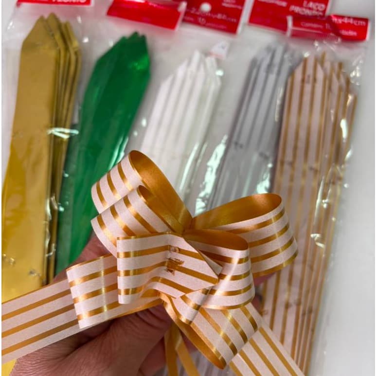 50/100 Laço fácil/mágico para presentes