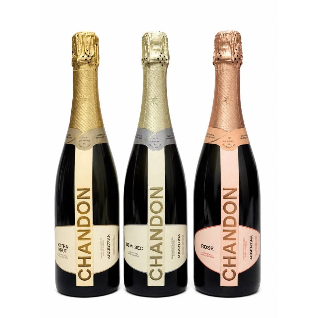 KIT CHANDON, ROSE, DEMI SEC, EXTRA BRUT, ESPUMANTE, 750 ML