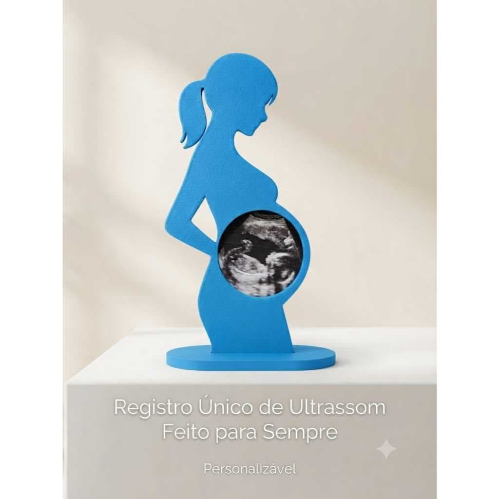 Porta Retrato Ultrassom Gravidez Gestante Lembrança Presente Chá de Bebê Maternidade Decoração