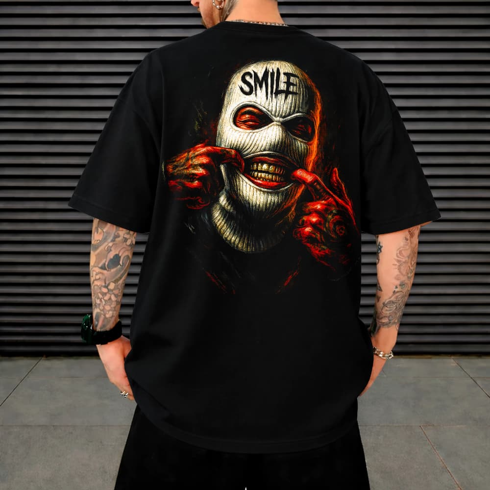 Camiseta Camisa Blusa Oversized Streetwear Masculina Gótica 100% Algodão Premium Urbano Estampa Variadas Confortável