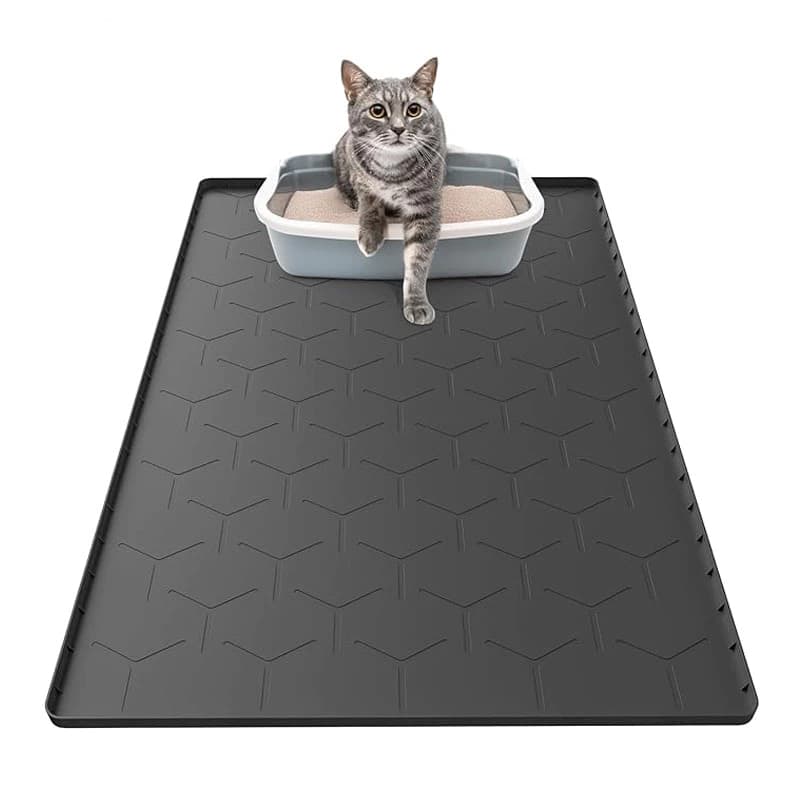 Tapete de Silicone para Pets • Água-Proof • Ideal para Areia de Gato • Fácil de Limpar • Resistente à Molhagem
