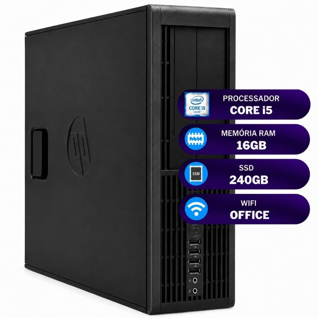 Cpu Hp Compaq 8300 Intel Core I5 16gb Ssd 240gb Wifi Office