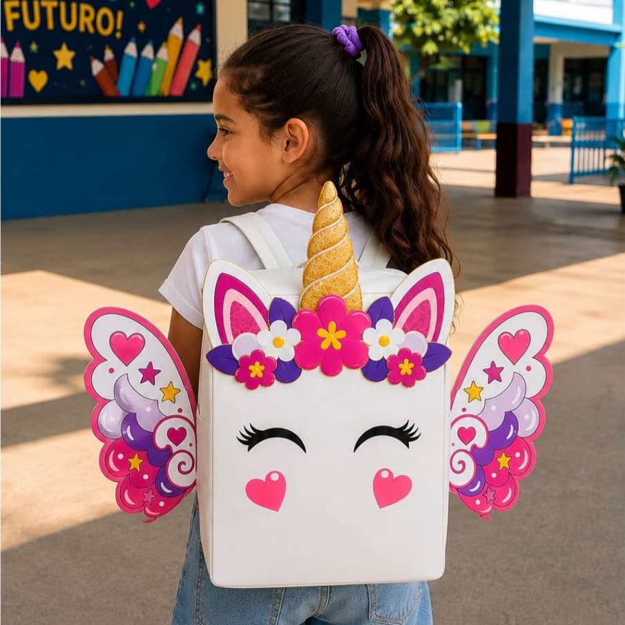 Mochila Maluca UNICÓRNIO l 40x24cm l Pronta pra uso