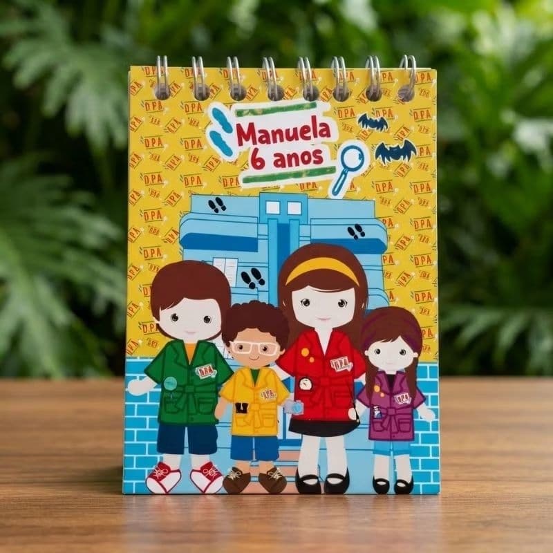 Kit Bloquinho Personalizado DPA  Lembrancinha Infantil Aniversário Brindes