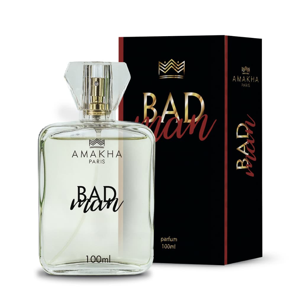Perfume Amakha Paris Bad Man 100ml | Ambarado Especiado Cacau Pimenta Tonka Alta Fixação
