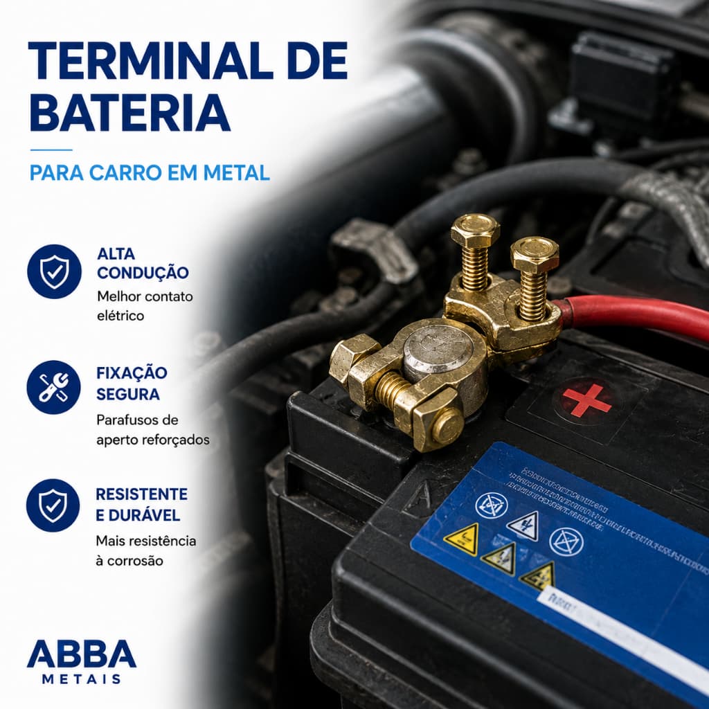 Terminal de Bateria Automotivo Universal Sapão Kit 2 Un Carro