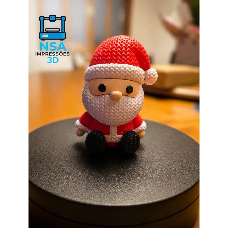 Papai Noel. Decoração Natal. Impressão 3D