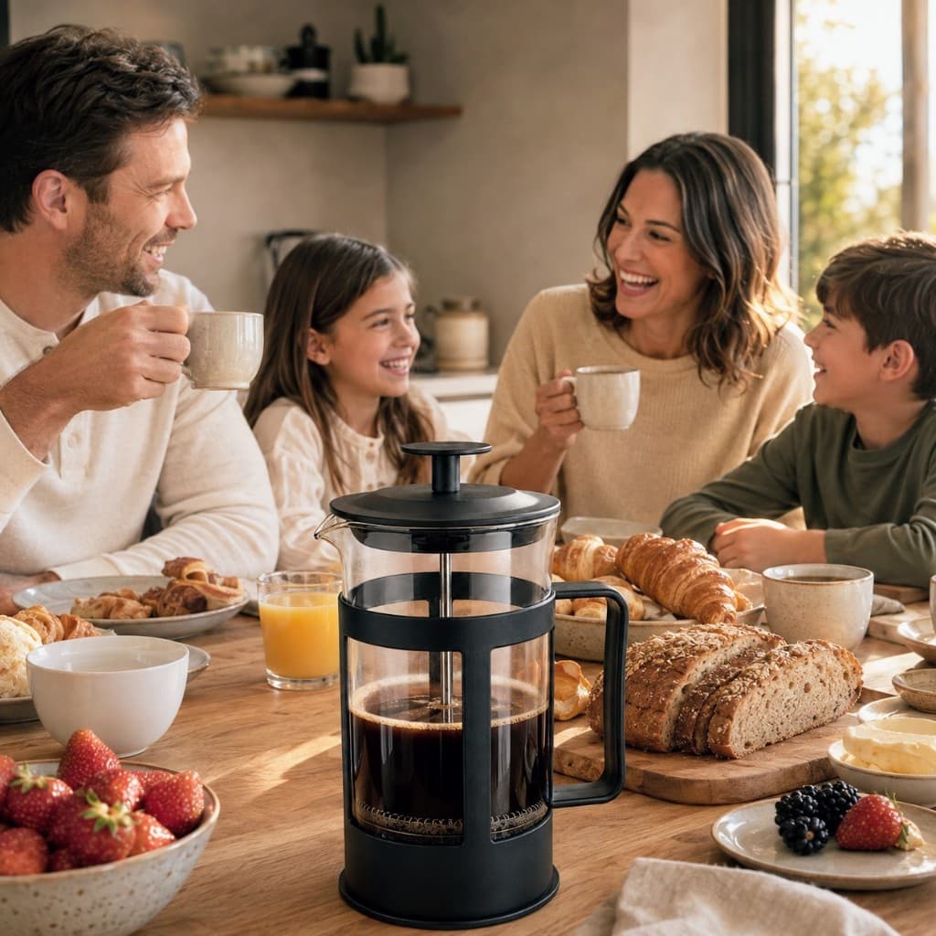 Cafeteira Prensa Francesa 300ml Portátil Filtro Café Gourmet