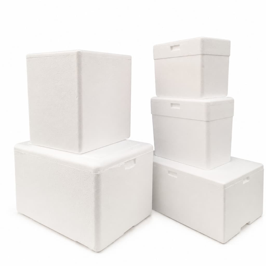 Caixa Térmica Isopor 13L Até 50L Branca Kit 1 Ou 2 Unidades Alta Qualidade