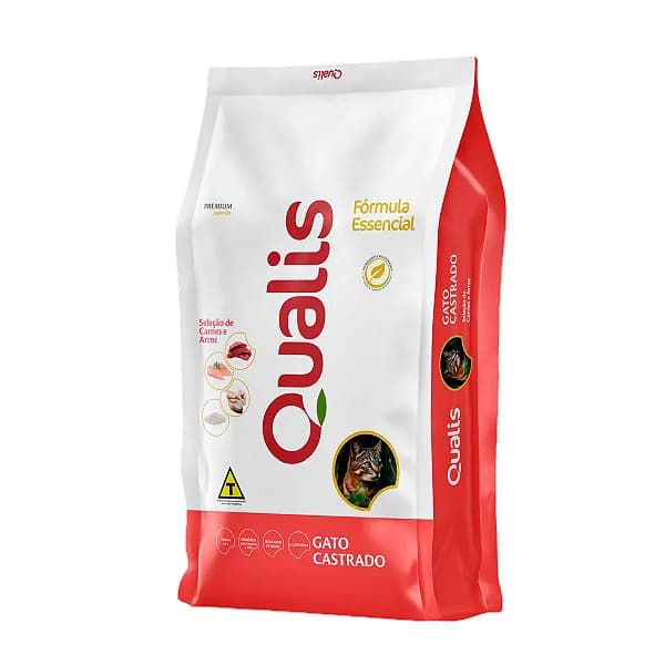 RAÇÃO PREMIUM ESPECIAL QUALIS GATO CASTRADO 10KG