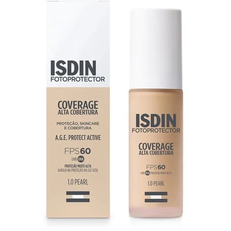 Protetor Solar Facial Isdin Fotoprotector Coverage Alta Cobertura Fps60 Cor 1.0 30g