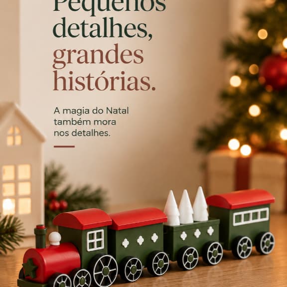 Trem decorativo de Natal
