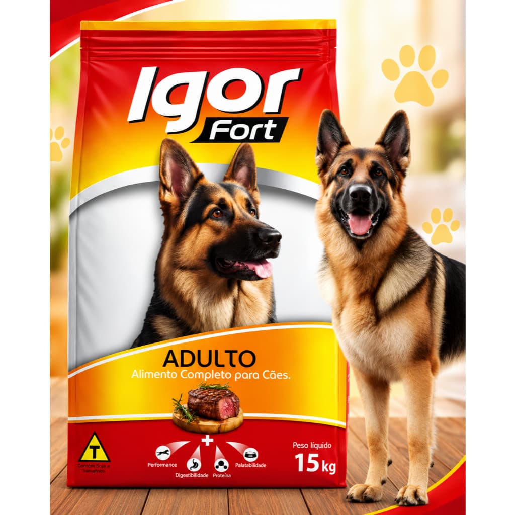 Ração Para Cães Adultos Igor Fort para Todas as Raças 15kg