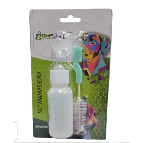 Kit Mamadeira Filhote - acompanha mamadeira + 2 bicos extras e escova
