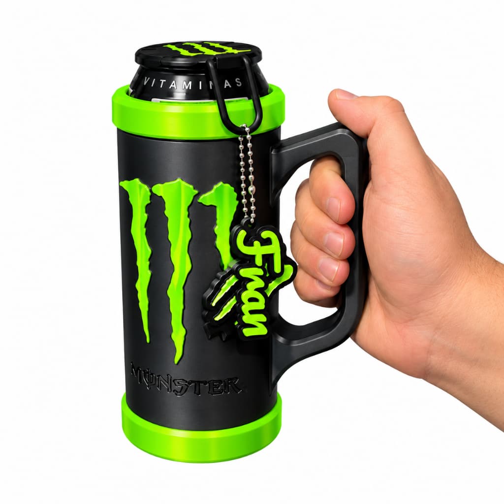 Kit monster 3 em 1 - Porta Lata, abridor, tampa