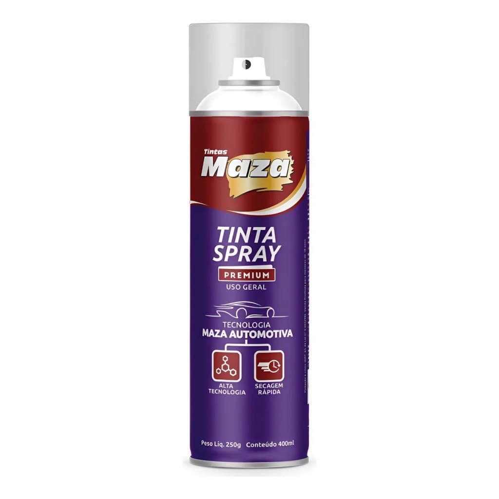 Verniz Acrílico Spray Maza 250G - Incolor Brilhante