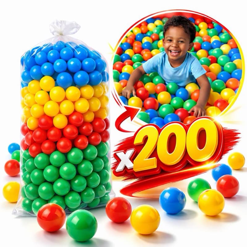 Bolinhas para Piscina 200 Unidades cores sortidas 7cm diâmetro colorido Não Amassa 50/100/200 criança menino menina