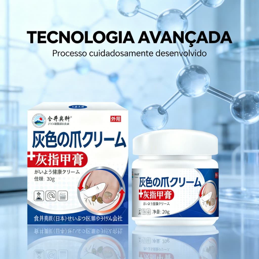 Creme para Unhas Grossas e Quebradiças 20g Uso 2-3x ao Dia Resultado Gradual