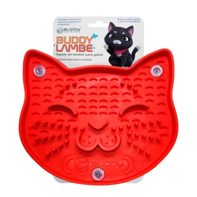 Tapete De Lamber Para Gato - Comedouro Lento Buddy Lambe Gatos Buddy Toys