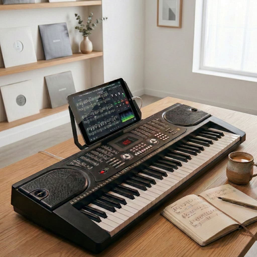 Teclado musical estudante 61 teclas sonata 510 sons c/ mic.