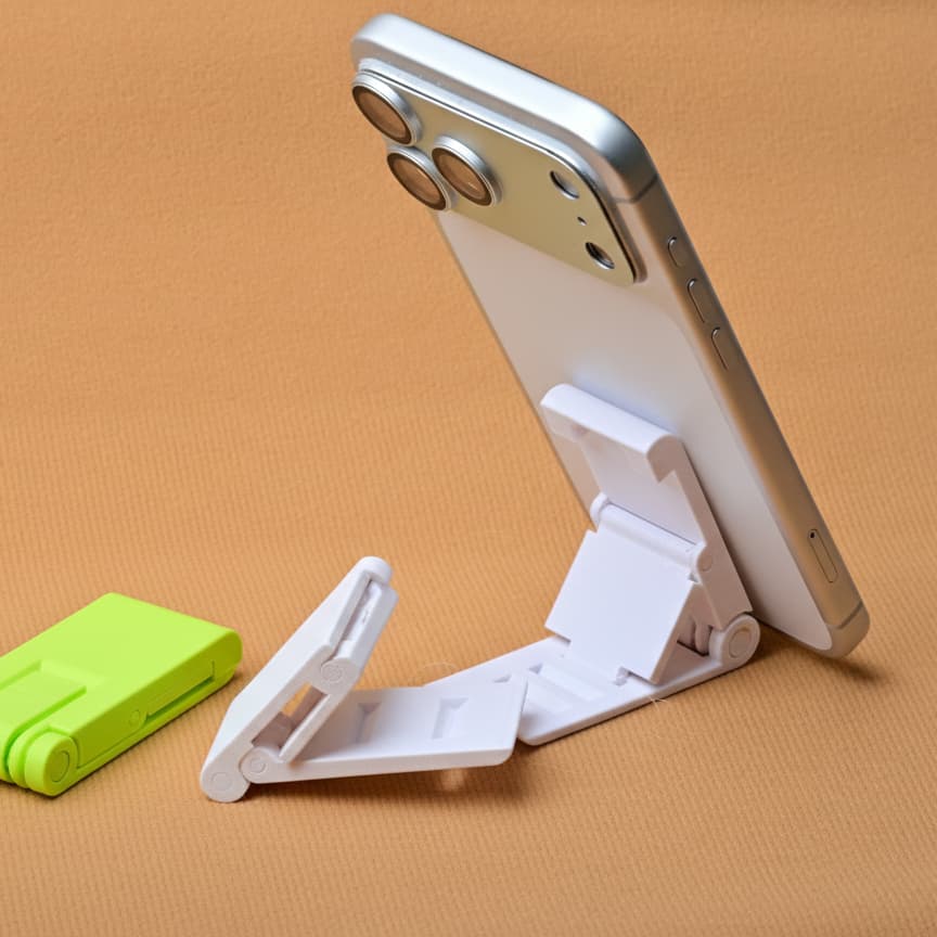 Suporte Celular Dobrável de Bolso Portátil - Universal p/ Smartphone | Apoio de Mesa Ajustável