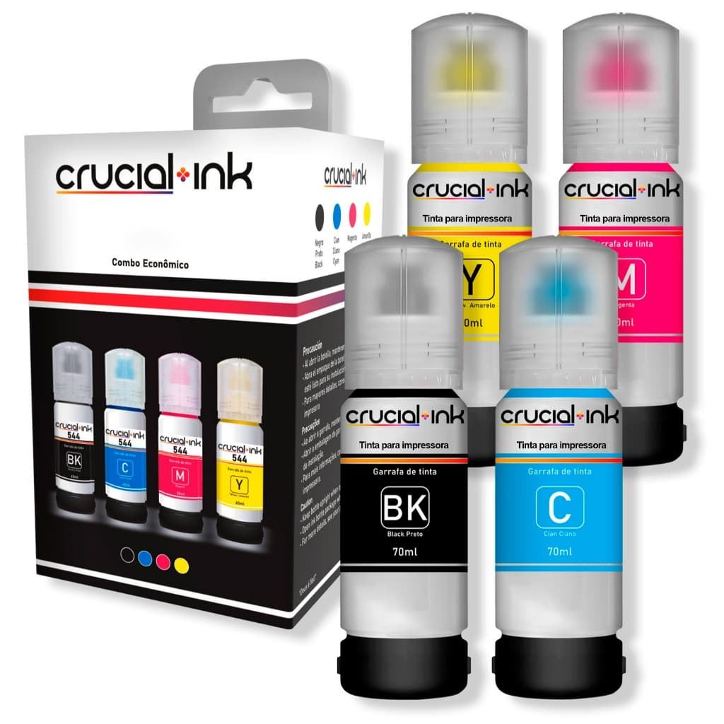 Combo 4 Refil Tintas Para Epson L1110 L3110 L3150 L3160 L3210 L3250 L5190