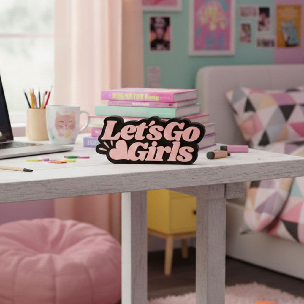 Frase Letreiro Decorativo Quarto Feminino Juvenil Adolescente Clínica Estética