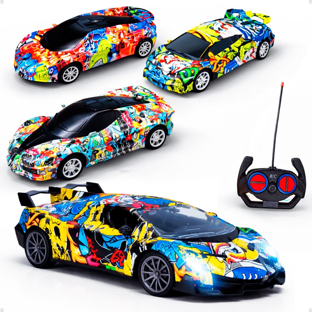 Carrinho Controle Remoto Graffiti Profissional Luz - Baby