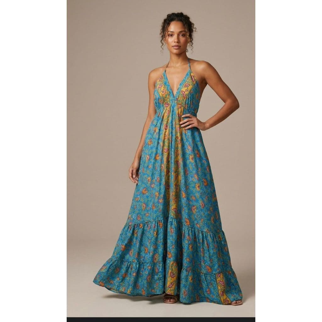 VESTIDO INDIANO SEDA
