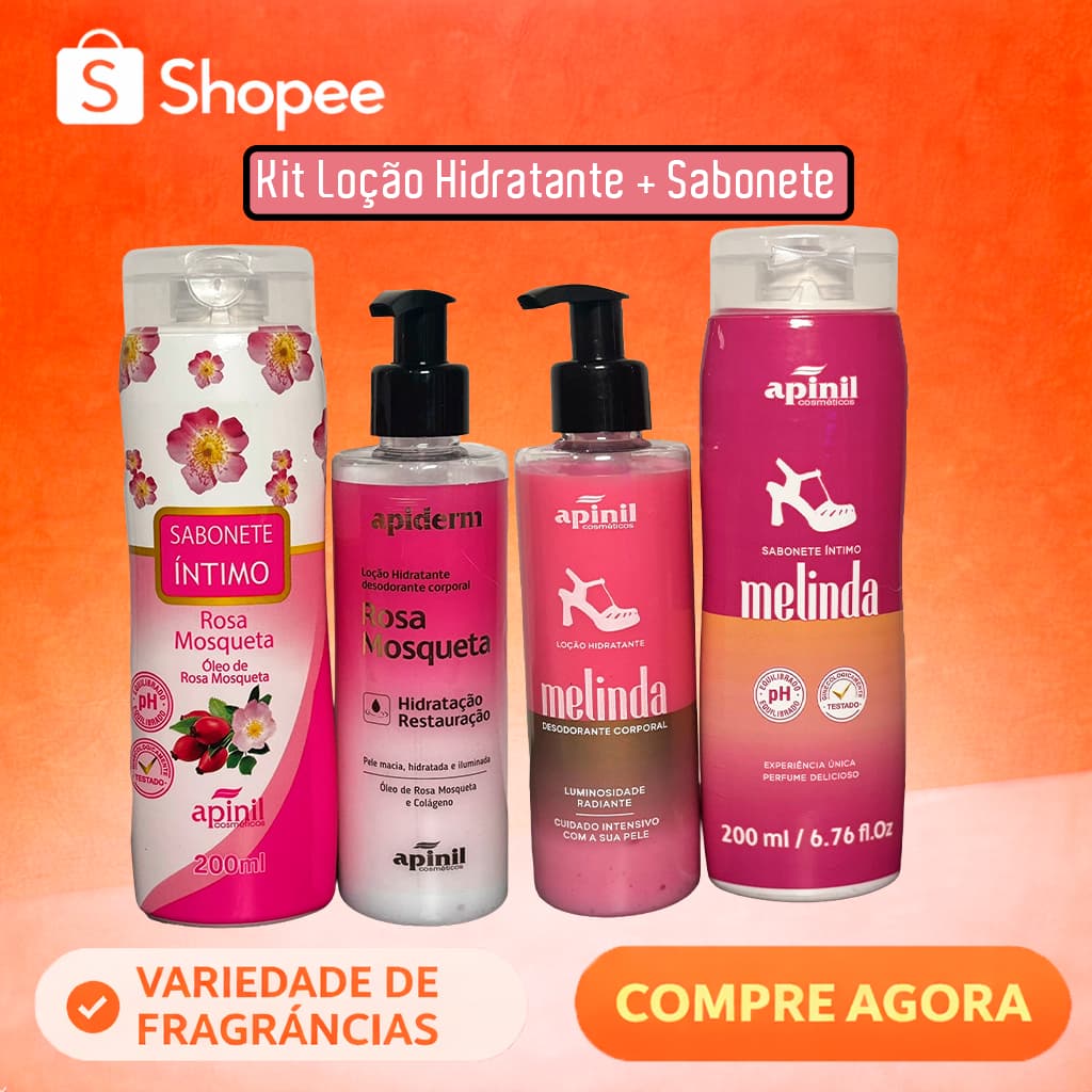 Kit Cuidado Feminino Completo – Hidratante + Sabonete Íntimo 200ml